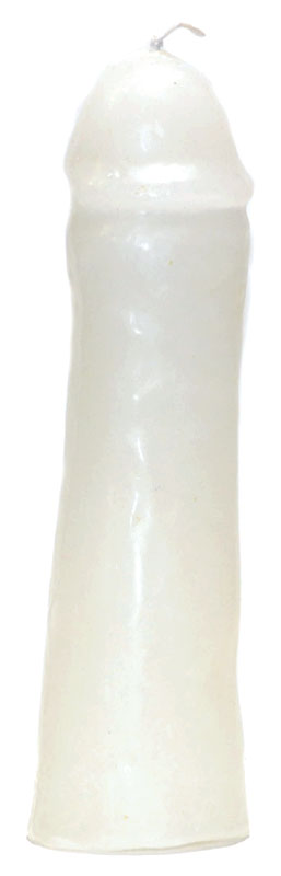 Male Gender Genital / Penis Candle 6 1/2" - White Male Gender Genital / Penis Candle 6 1/2" - White